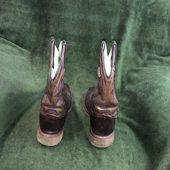 Double-H Antonio DH6134 13" Brown Leather Composite Toe Work Boots Men 9½ 2E EH - Picture 10 of 16